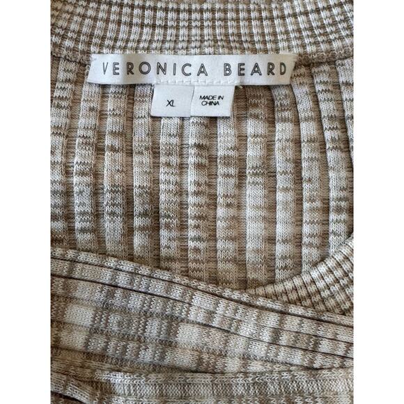 Veronica Beard tan bodycon  Richie Knit Dress size XL - Picture 11 of 12